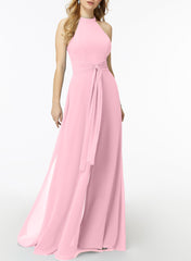 High Neck Bridesmaid Dresses With Cascading Ruffles Jumpsuit/Pantsuit