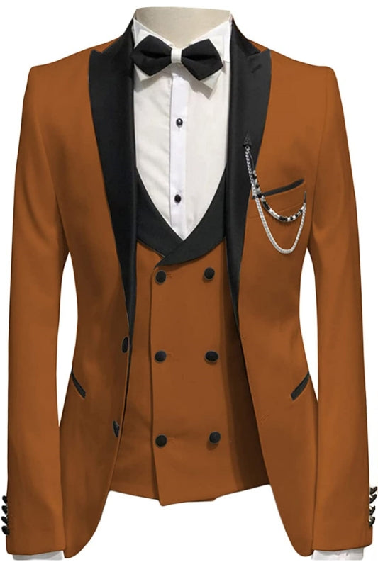 Mike Brown Three-Piece Peaked Lapel Prom Suit