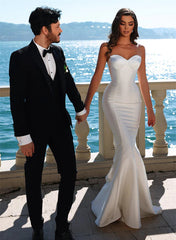 Satin Wedding Dress With Wrap