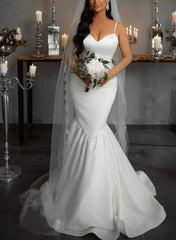 Satin Trumpet/Mermaid Wedding Dresses