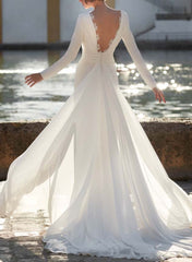 Trumpet/Mermaid Wedding Dresses with Long Sleeves