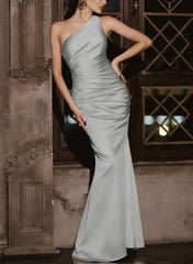 Simple Bridesmaid Dresses - One-Shoulder Trumpet/Mermaid