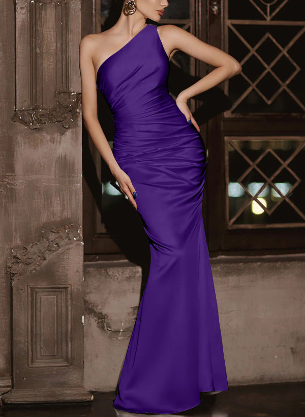 Simple Bridesmaid Dresses - One-Shoulder Trumpet/Mermaid