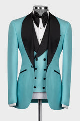 Howard Pool Shawl Lapel 3-Piece Wedding Men Suit