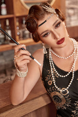 1920s Flapper Golden Accessories Set