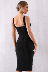 Sheath Sweetheart Black Cocktail Party Dress