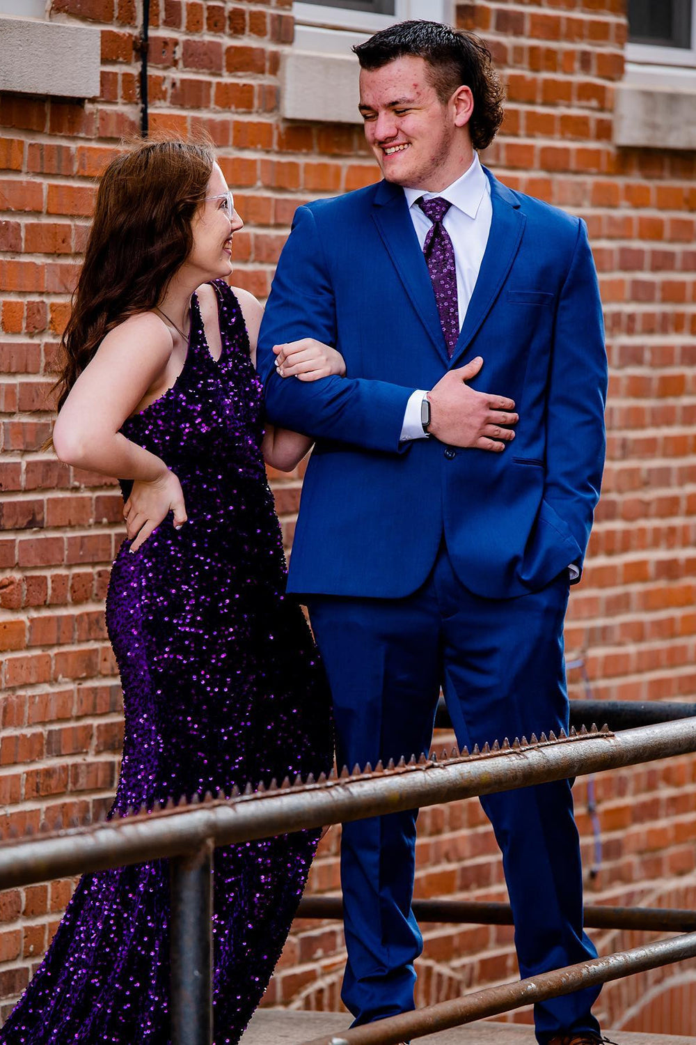 Regal Royal Blue Notched Lapel 2-Piece Prom Tuxedo