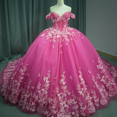 Pink Quinceanera Dress Sweet 15 Evening Dress Crystal Sleeveless Ball Gown Dress