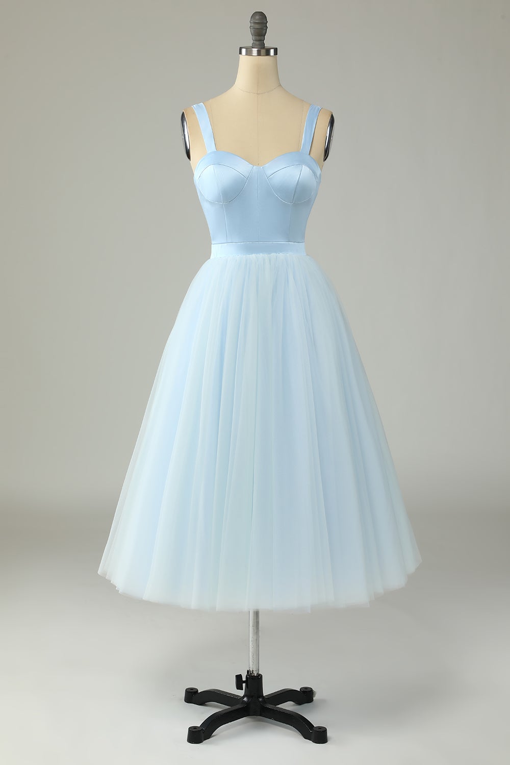 A Line Sweetheart Sky Blue Prom Party Dress