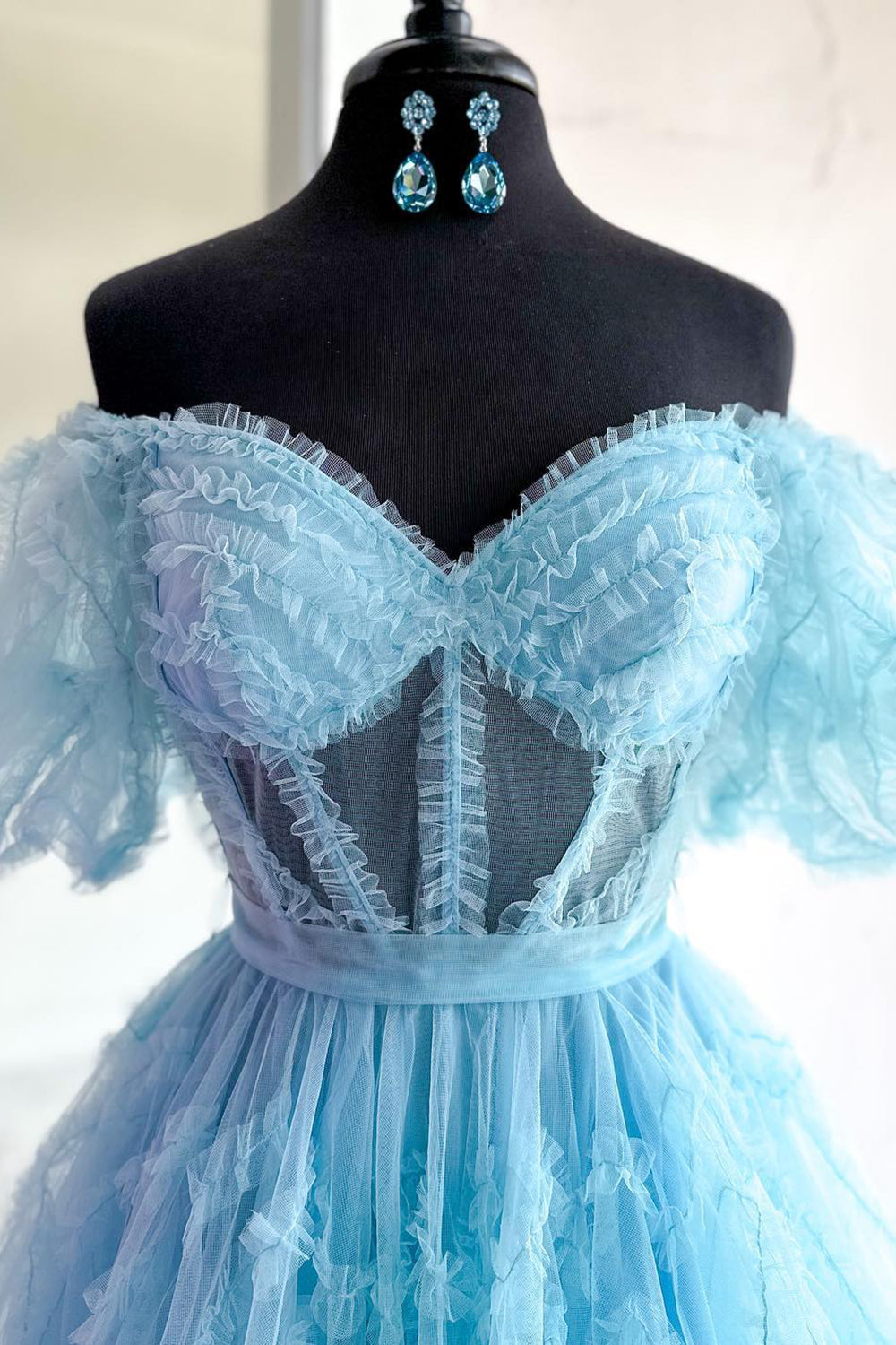 Royal Blue Corset A-Line Short Homecoming Dress