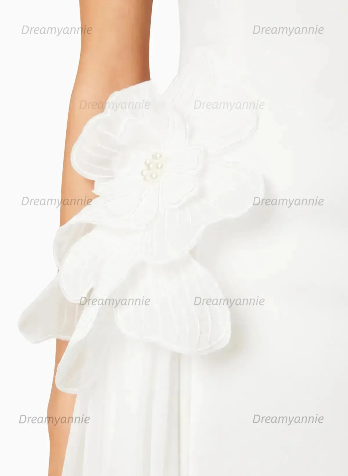 A Line Square Neckline Sleeveless Short Mini Satin Tulle Wedding Dress with Side Drape