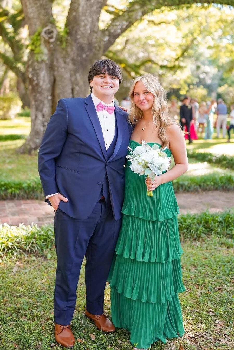 A Line Sweetheart Pink Long Prom Dress With Ruffles Formal Evening Gown