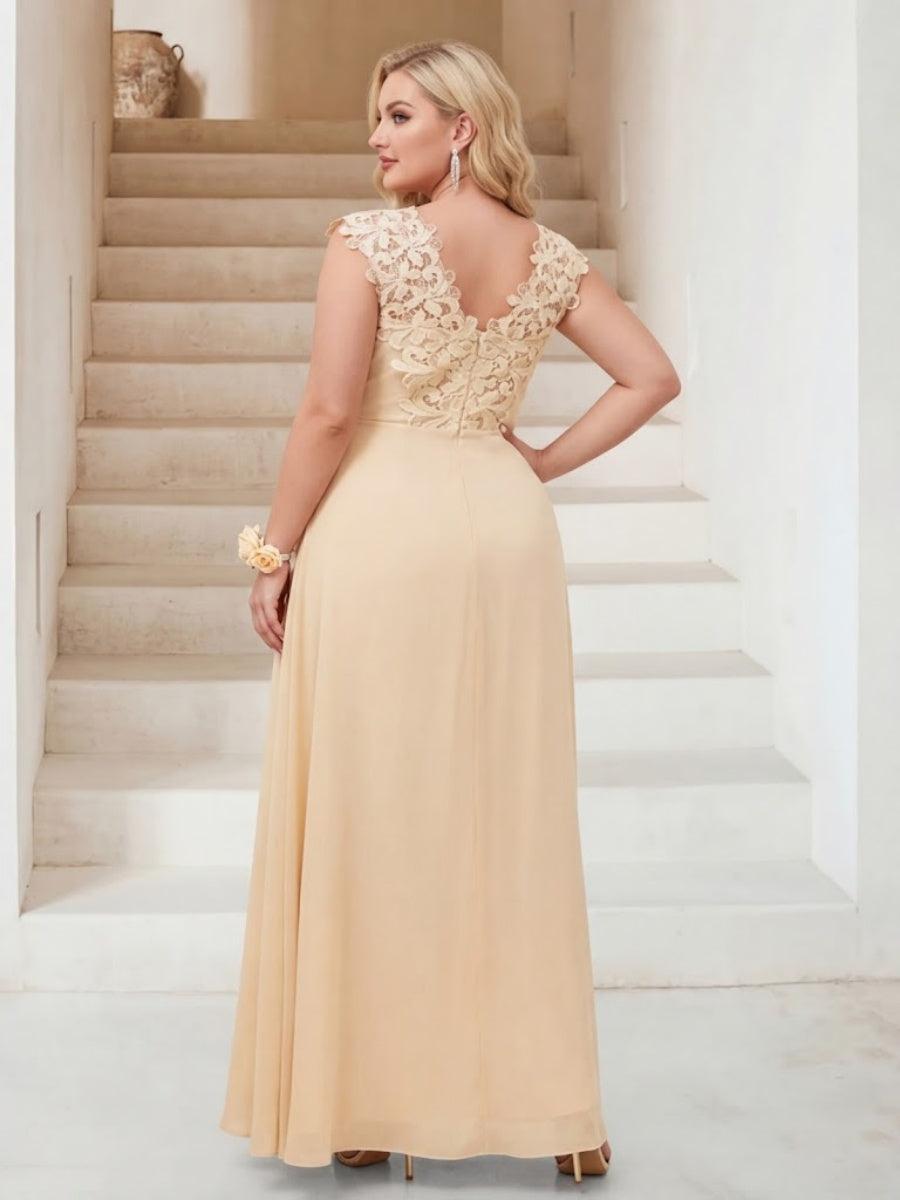 A-Line/Princess Sweetheart Sleeveless Split Side Plus Size Bridesmaid Dresses