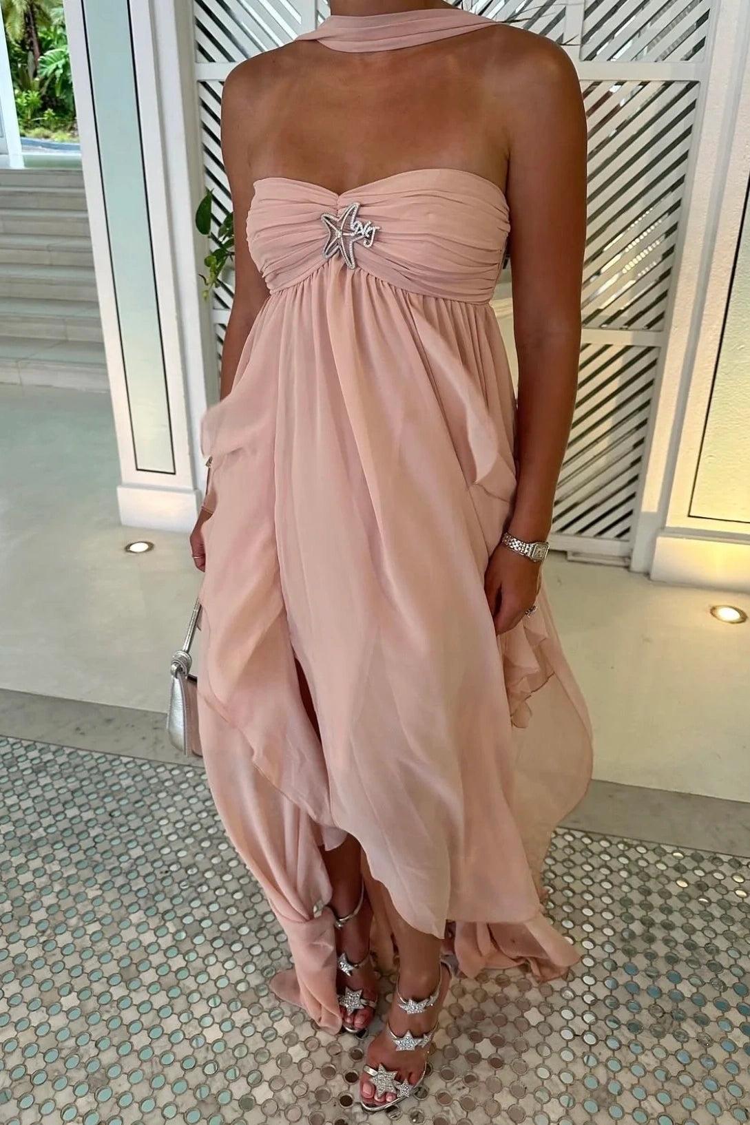 Beautiful A Line Sweetheart Ivory Long Wedding Dress With Ruffles Split Front Bridal Gown