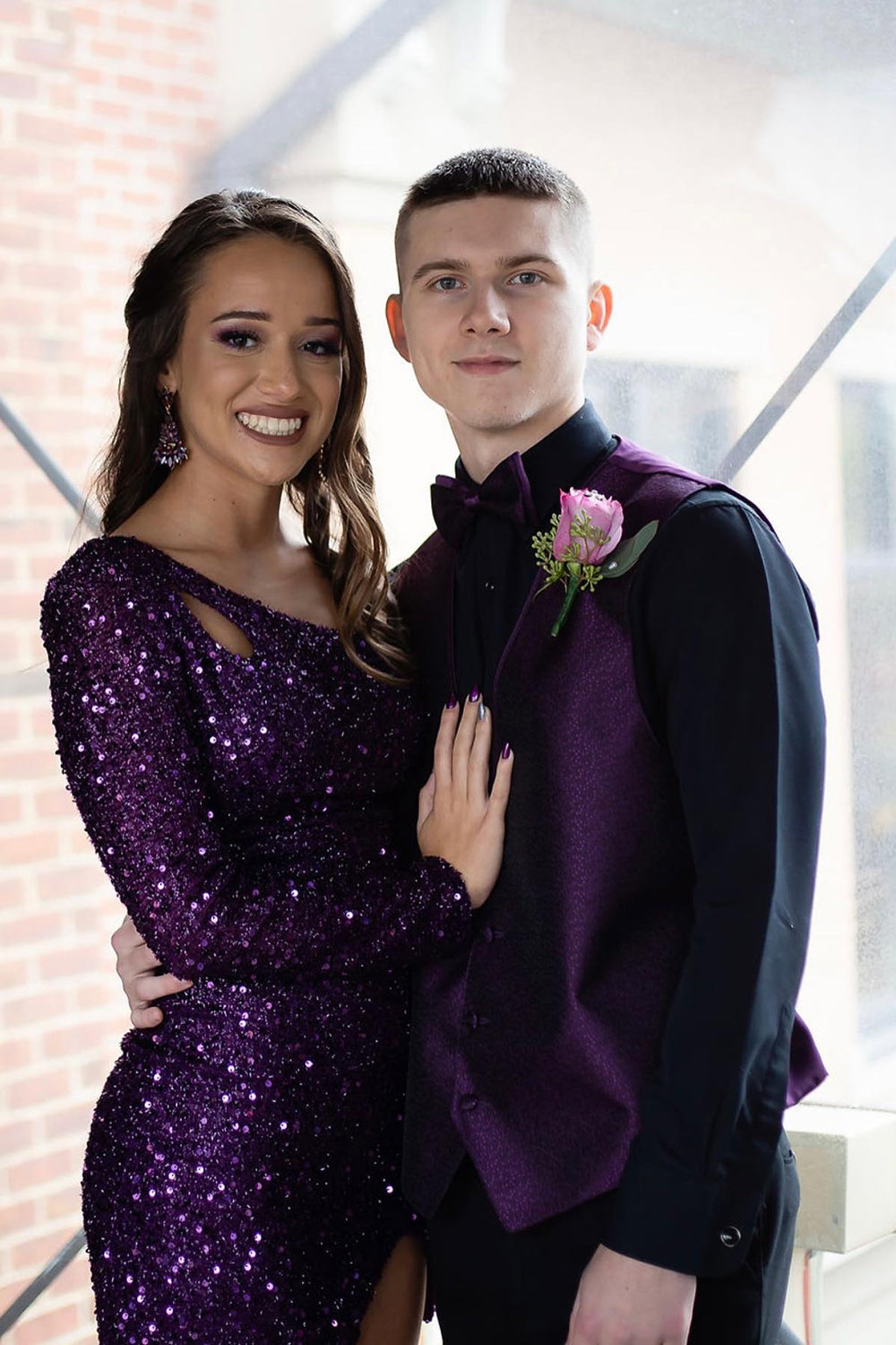 Black Homecoming Dress Sequin One Shoulder One Sleeve Keyhole Tight Short Prom Dress