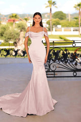 Black Mermaid Prom Dress Spaghetti Straps Beaded Formal Dress