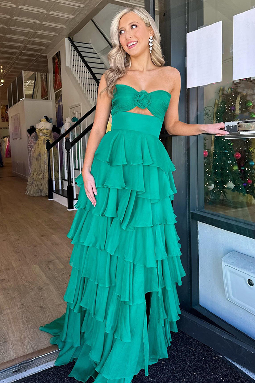 Black Prom Dress White Prom Dress Sweetheart Ruffled Long Formal Dress With Slit