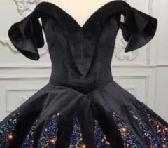 Black Quinceanera Dress Ball Gown Sweet 16 Dress