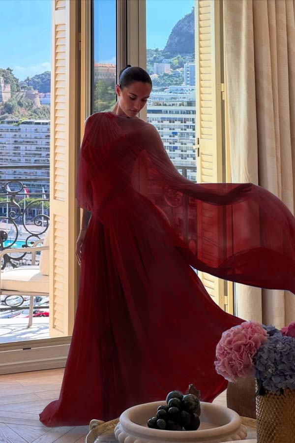 Blue A Line Prom Dress Multicolor Formal Dress