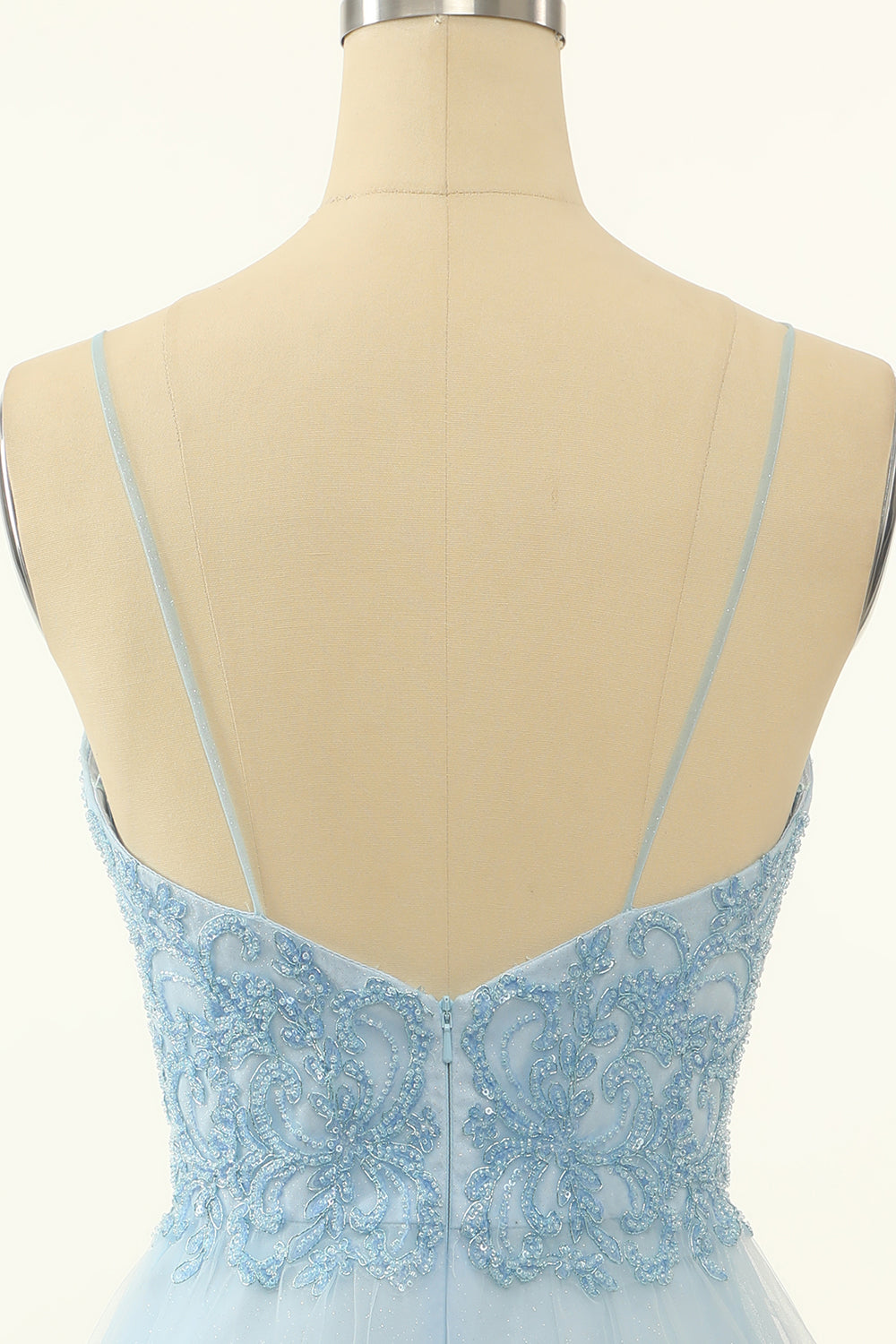 Blue Homecoming Dress A-line Cute Prom Dress with Appliques