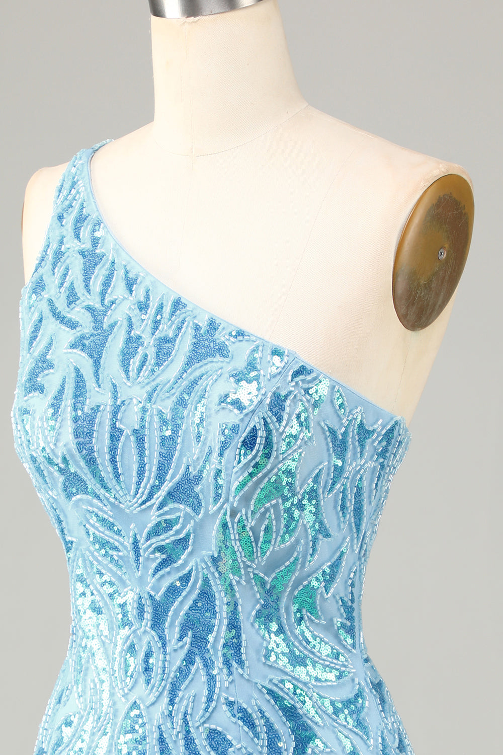 Blue Homecoming Dress Beaded Fringed Tight Short Cocktail Dresses