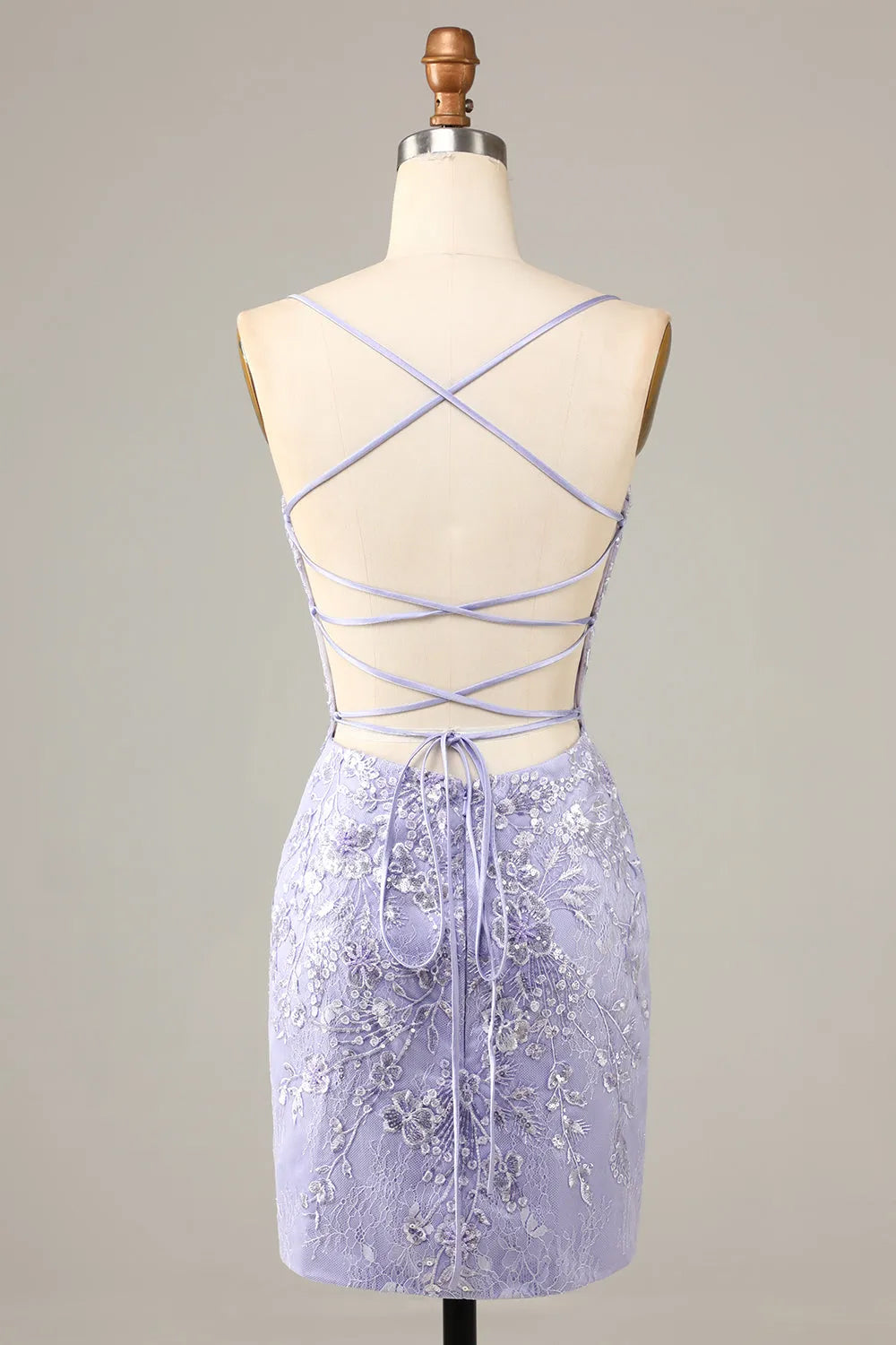 Blue Homecoming Dress Corset Floral Tight Short Prom Dress with Lace