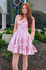 Blue Homecoming Dress Corset Sweetheart A Line Short Prom Dress