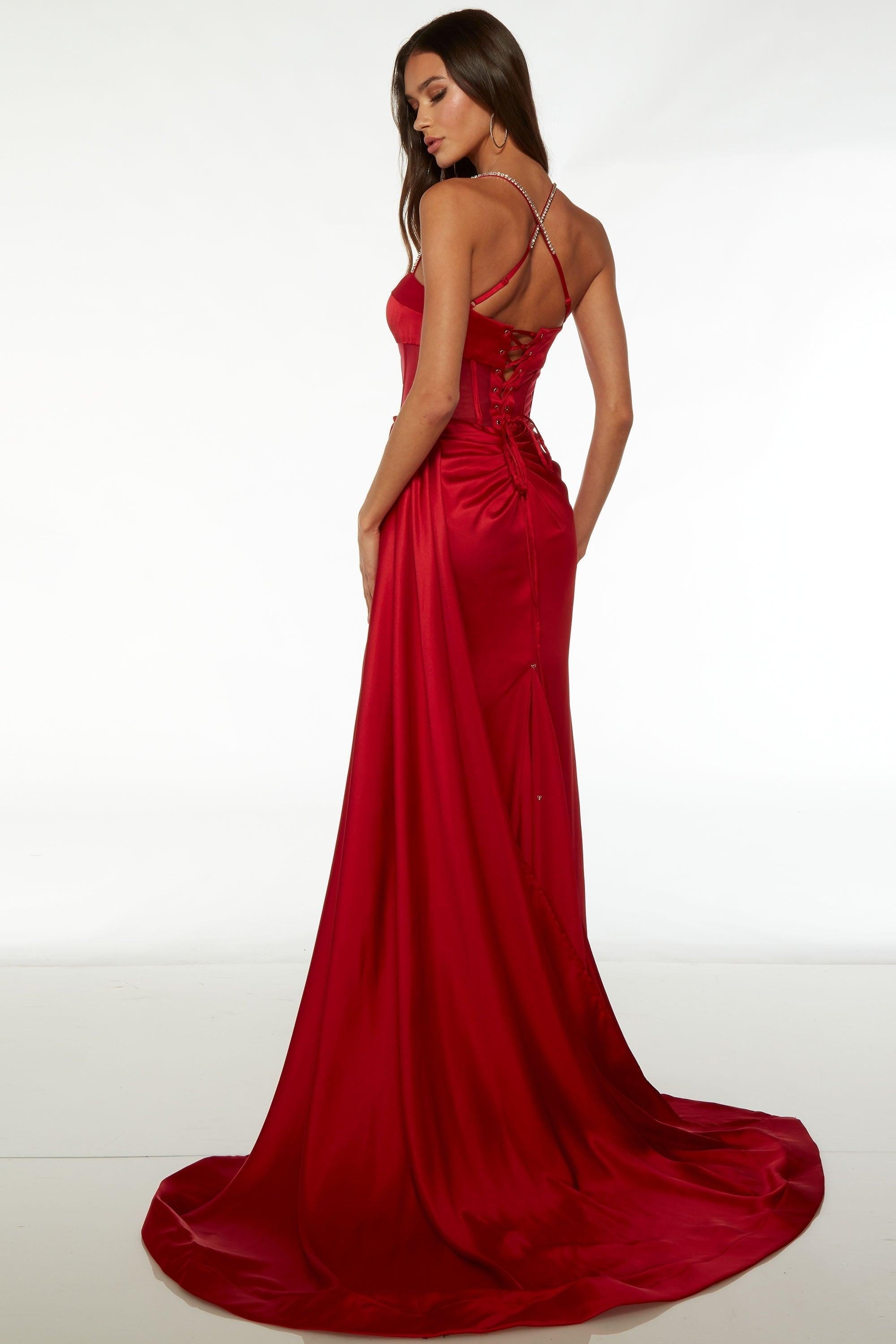 Blue Mermaid Prom Dress Spaghetti Straps Beaded Formal Dress