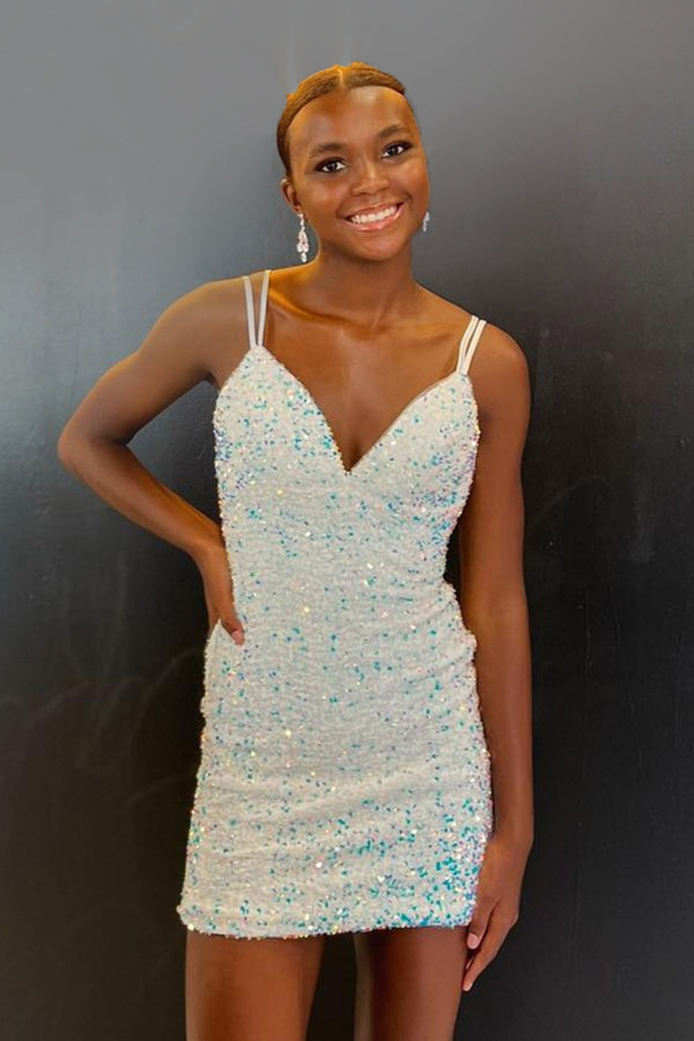Burgundy Homecoming Dress Backless Spaghetti Straps Tight Short Cocktail Dresses