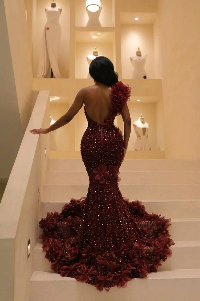 Chic Handmade Prom Dress Sequin Tulle Prom Gowns from DREAMYANNIE Dreamyannie Chic Handmade Prom Dress Sequin Tulle Prom Gowns from DREAMYANNIE Dreamyannie