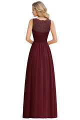 Dusty Rose V Neck Bridesmaid Dress A Line Evening Dress