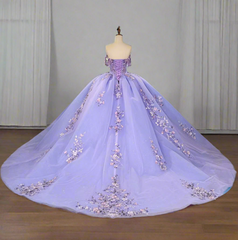 Corset Floral Quinceanera Dress Beaded Ball Gown Sweet 16 Dress