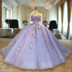 Corset Floral Quinceanera Dress Beaded Ball Gown Sweet 16 Dress