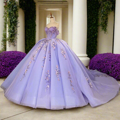 Corset Floral Quinceanera Dress Beaded Ball Gown Sweet 16 Dress