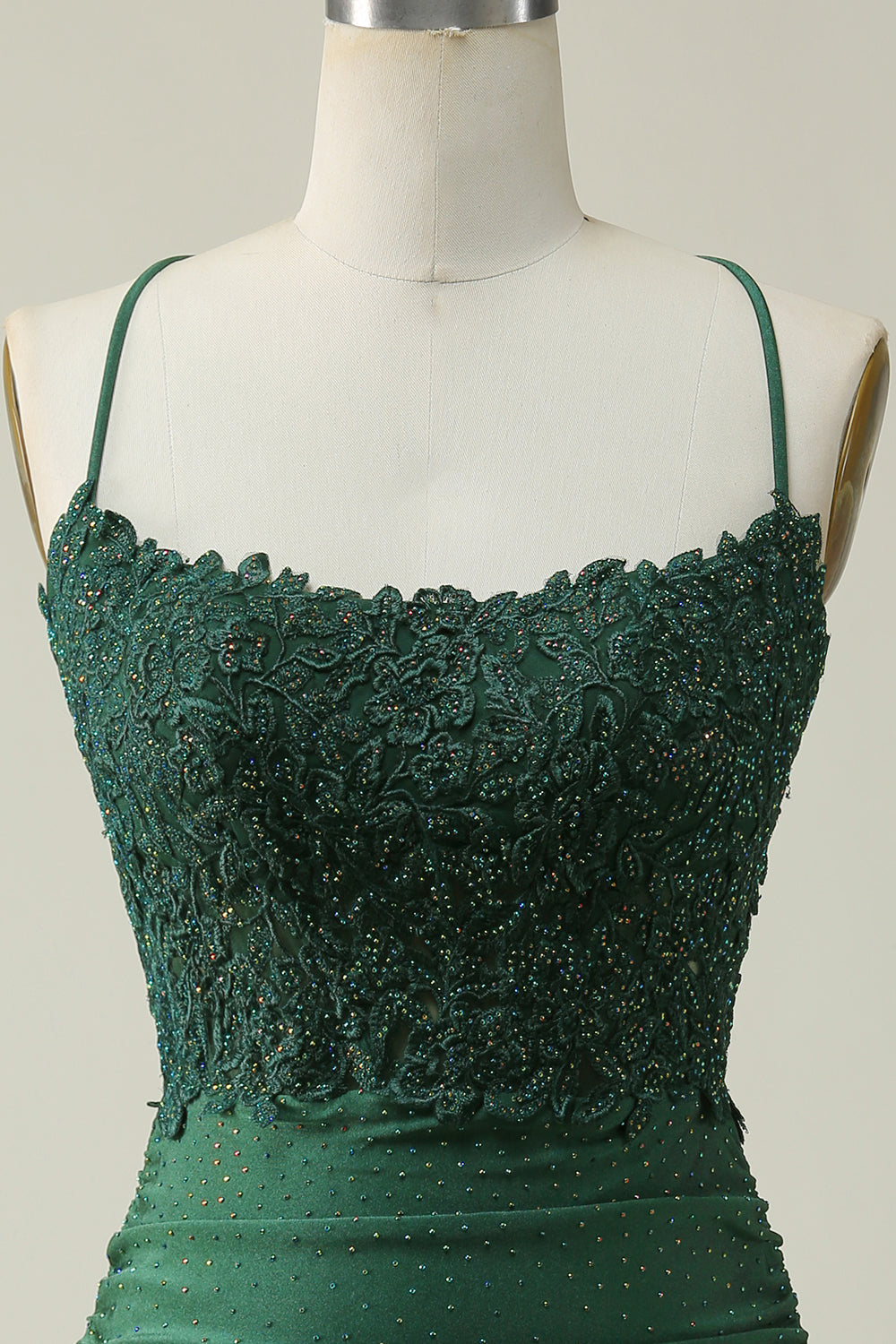 Dark Green Homecoming Dress Beaded Short Tight Cocktail Party Dresses with Appliques