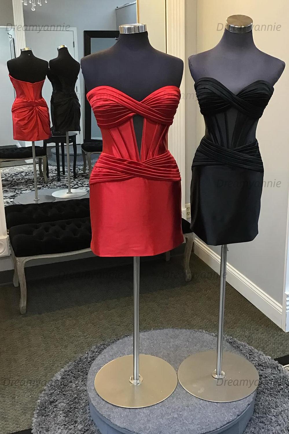 Dark Green Homecoming Dress Sweetheart Corset Tight Short Cocktail Dresses