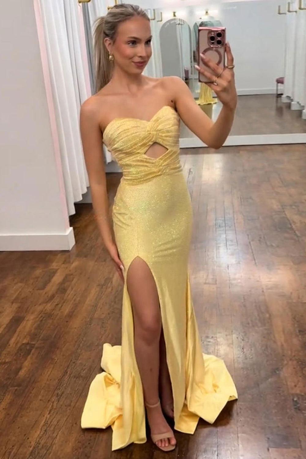 Dark Green Mermaid Prom Dress Beaded Sweetheart Satin Long Formal Dress With Slit