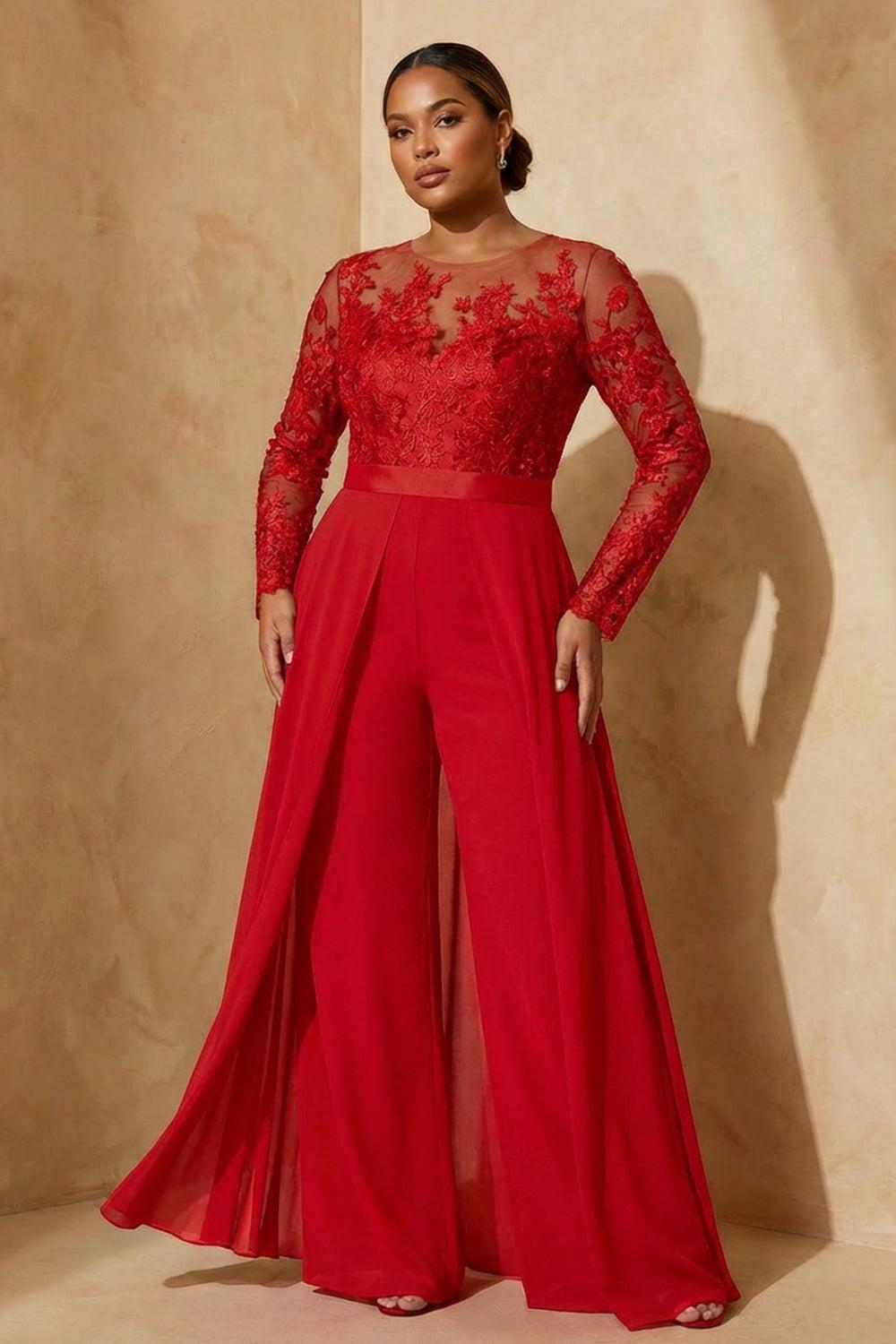 Dreamyannie Black Chiffon Illusion Neck Floor Length Mother Of The Bride Jumpsuit With Cape