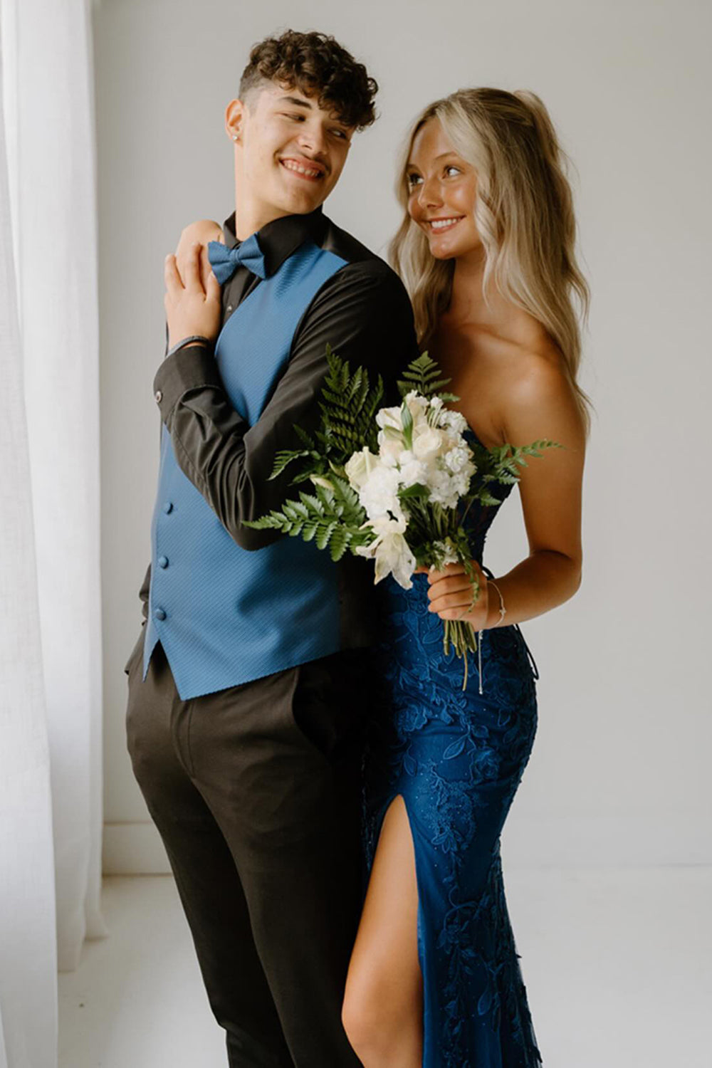 Dreamyannie Pink Prom Dress Sweetheart Corset Long Lace Formal Dress With Slit