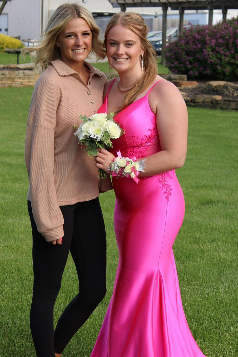Dreamyannie Sage Prom Dress Mermaid Satin Spaghetti Straps Long Formal Dress With Appliques