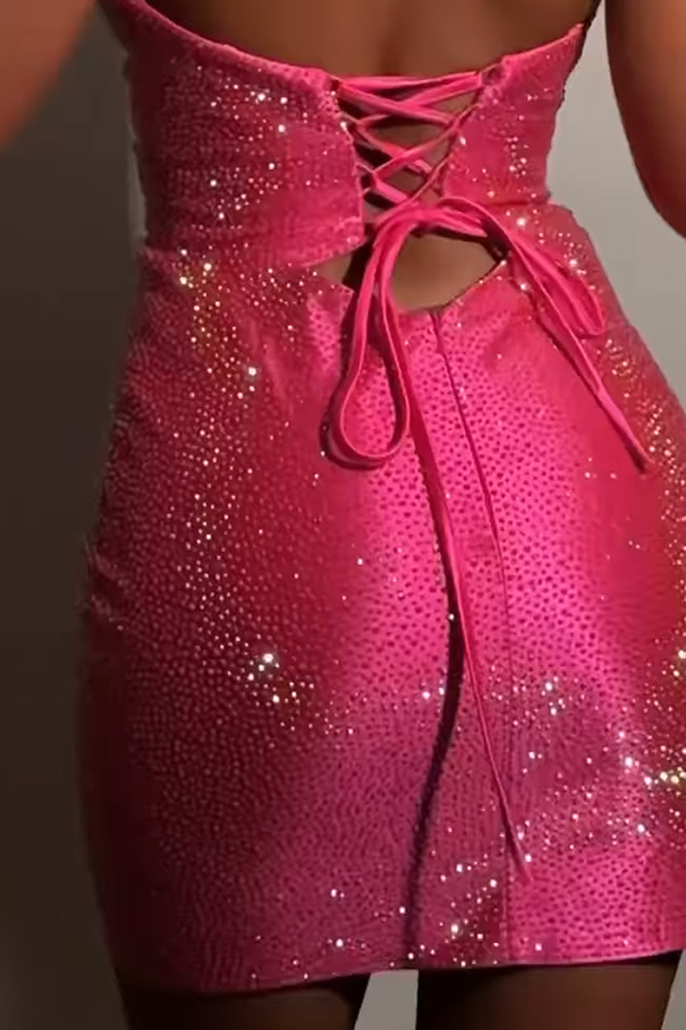 Dreamyannie Yellow Cut Out Tight Homecoming Dresses Beaded Short Cocktail Dresses