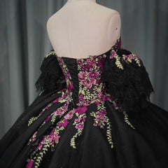 Elegant Detachable Sleeve Quinceanera Dress Classic Lace Up Sweet 16 Dress Ball Gown Dress