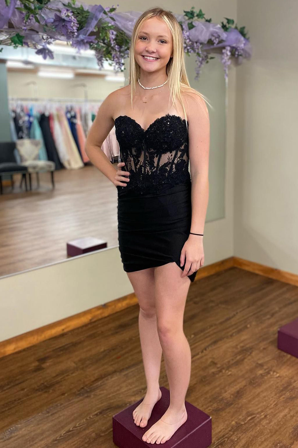 Fuchsia Homecoming Dress Corset Sequin Short Tight Cocktail Party Dresses