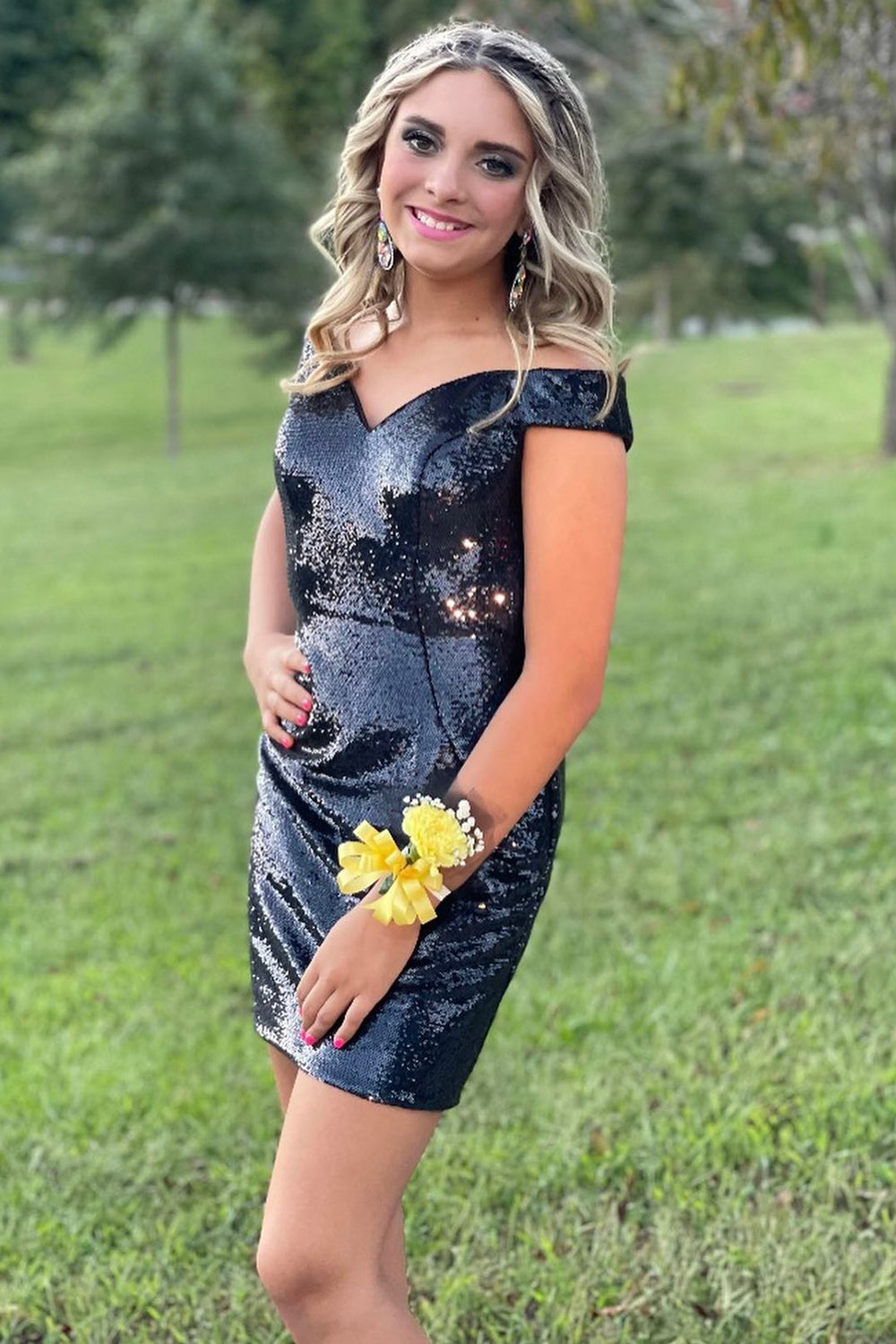 Fuchsia Homecoming Dress Off The Shoulder Tight Short Prom Dress