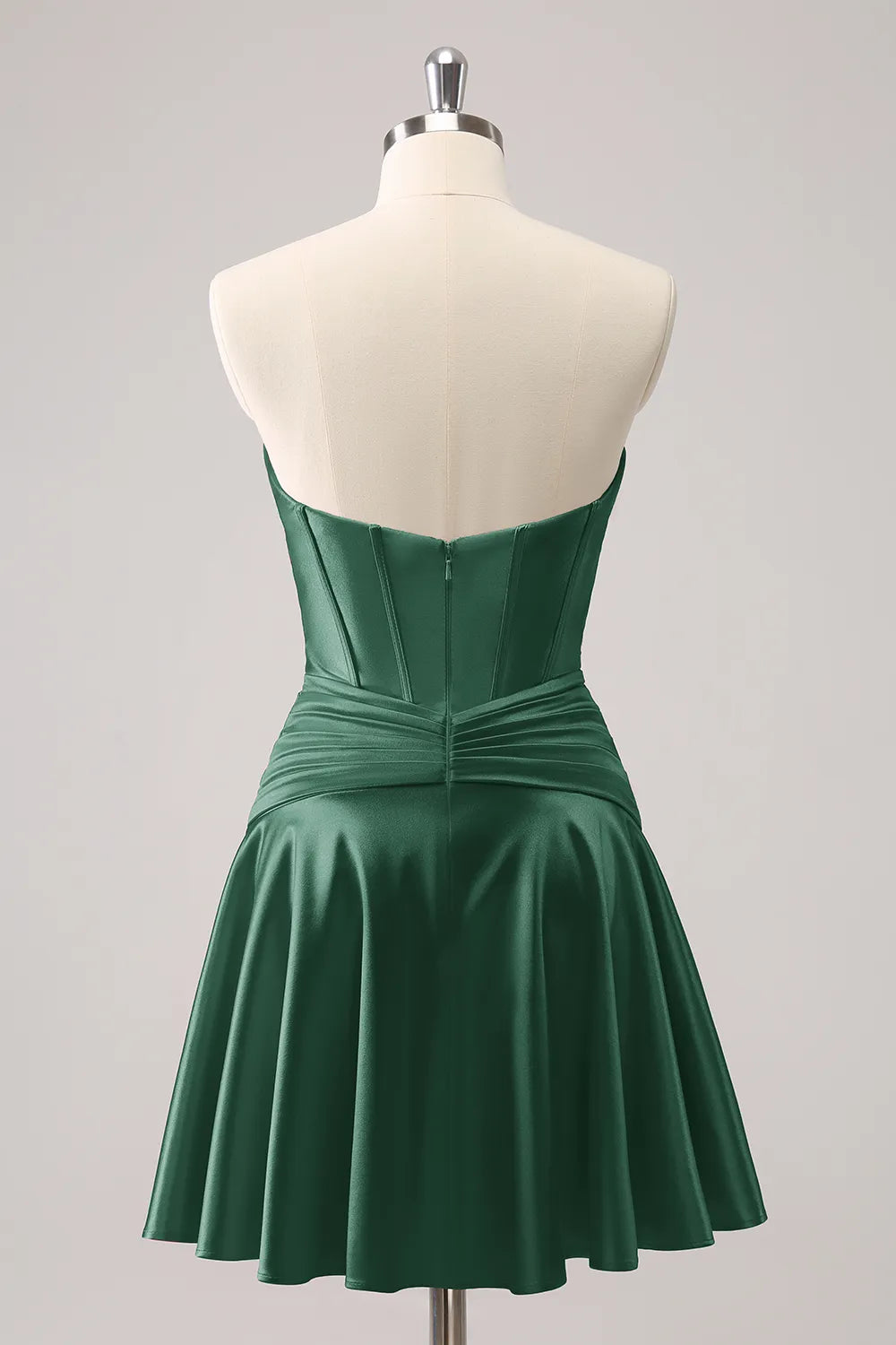 Fuchsia Homecoming Dress Strapless Corset A Line Short Cocktail Dresses