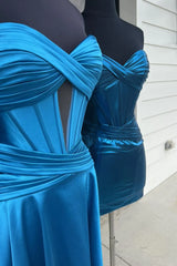 Fuchsia Homecoming Dress Sweetheart Corset A Line Short Prom Dress