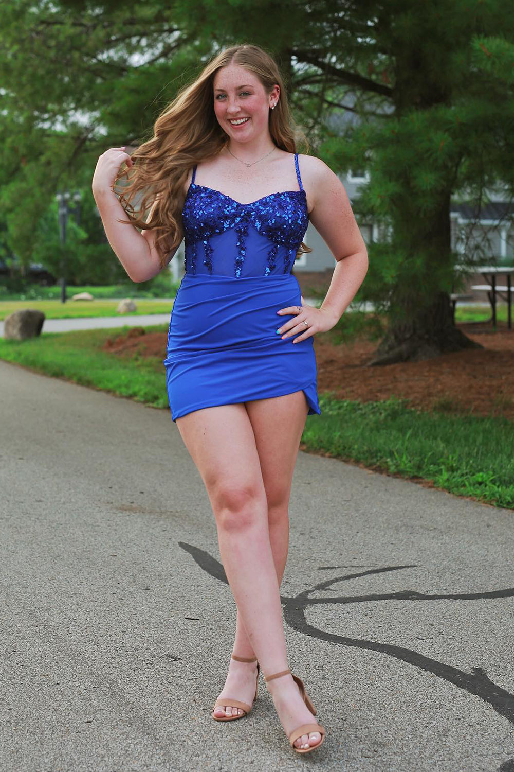 Glitter Black Homecoming Dress Corset Satin Asymmetrical Tight Short Prom Dress with Sequin