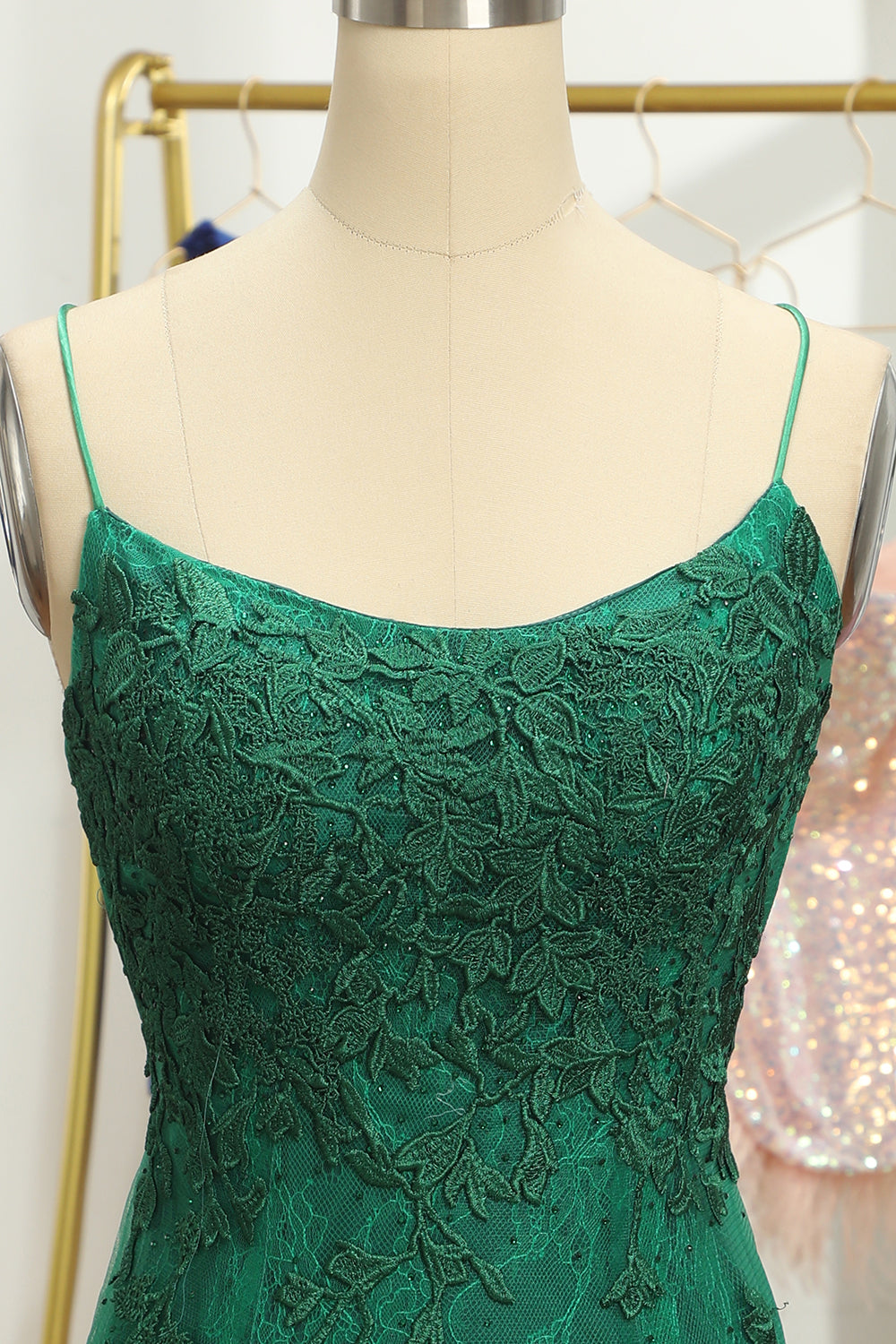 Green Homecoming Dress Lace Tight Cocktail Party Dresses