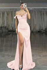 Green Mermaid Prom Dress Off the Shoulder Sequined Formal Dress