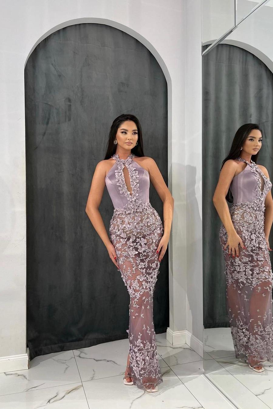 Green Mermaid Prom Dress Sleeveless Sweetheart Formal Dress With 3D Flowers